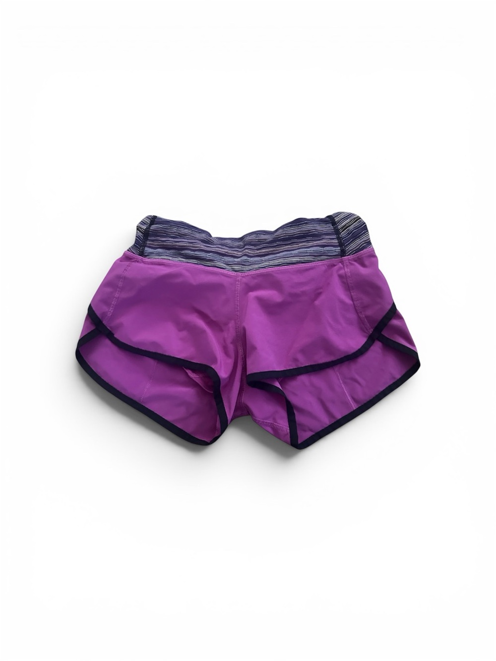 Lululemon Women’s Runner Shorts with Striped Waistband Sz 2